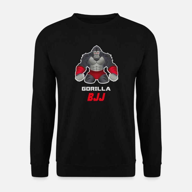 Gorilla BJJ Grappling Beast Design - Unisex Pullover - Schwarz