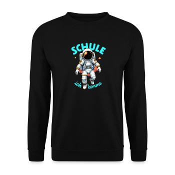 Schulkind 2026 Einschulung 2026 Schulanfang - Unisex Pullover - Schwarz - Vorne - Alina (178cm) & Michal (187cm)
