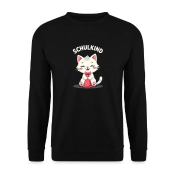 Schulkind 2026 Einschulung 2026 Schulanfang - Unisex Pullover - Schwarz - Vorne - Alina (178cm) & Michal (187cm)