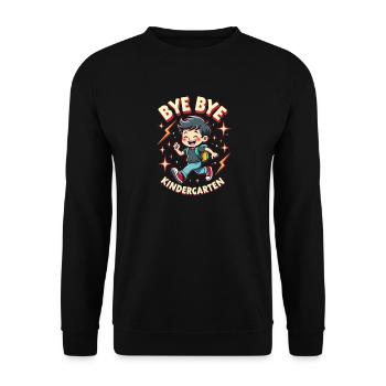 Schulkind 2026 Einschulung 2026 Schulanfang - Unisex Pullover - Schwarz - Vorne - Alina (178cm) & Michal (187cm)