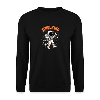Schulkind 2026 Einschulung 2026 Schulanfang - Unisex Pullover - Schwarz - Vorne - Alina (178cm) & Michal (187cm)