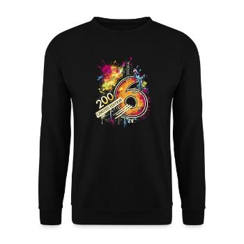 2006 Jubiläum Limited Edition Geburtstag - Unisex Pullover - Schwarz - Vorne - Alina (178cm) & Michal (187cm)