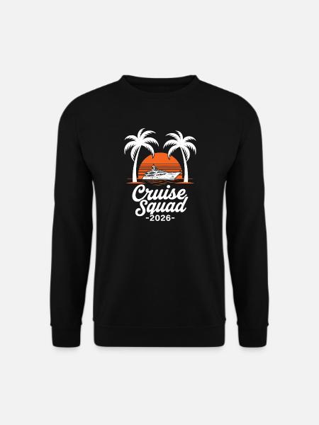 Cruise Squad Sunset Boat 2026 - Unisex Sweatshirt - black