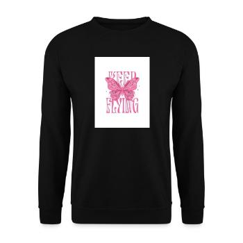 T-Shirt Girl Pink - Unisex Sweatshirt - black - Front - Alina (178cm) & Michal (187cm)