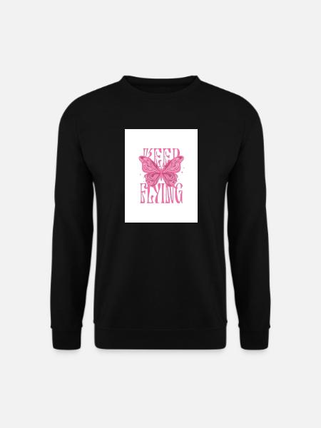 T-Shirt Girl Pink - Unisex Pullover - Schwarz