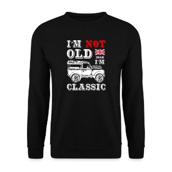I_Am_Not_Old_I_Am_Classic - Sweat-shirt Unisexe - noir - Devant - Alina (178cm) & Michal (187cm)