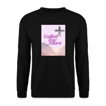Appelée à Plus de lever de soleil croisé - Sweat-shirt Unisexe - noir - Devant - Alina (178cm) & Michal (187cm)