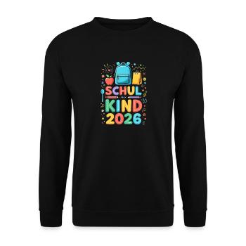 Scolaire 2026 Inscription scolaire 2026 Retour à l’école - Sweat-shirt Unisexe - noir - Devant - Alina (178cm) & Michal (187cm)