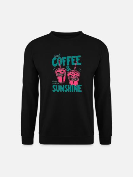 Sunshine Iced Coffee Vibes - Unisex Sweatshirt - black