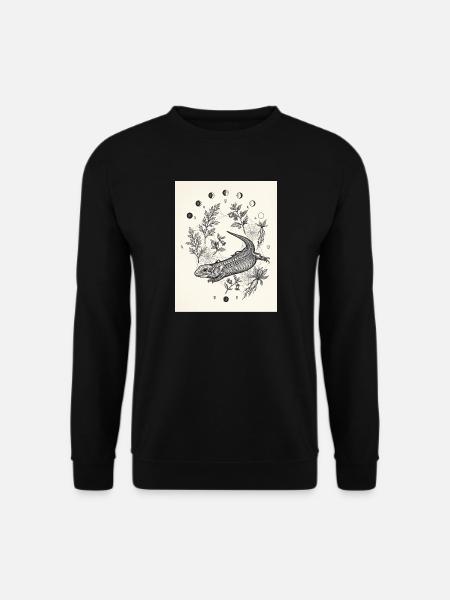 Alchemie-Echsenskelett - Unisex Pullover - Schwarz