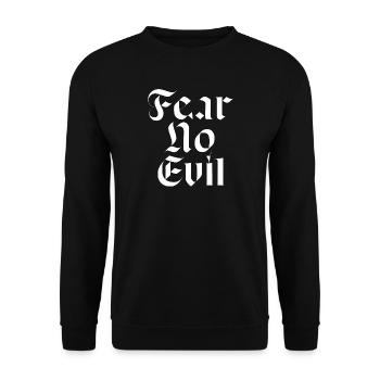 Fürchte keine böse Gothic - Unisex Pullover - Schwarz - Vorne - Alina (178cm) & Michal (187cm)