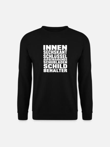 Sechskantschlüssel - Unisex Pullover - Schwarz