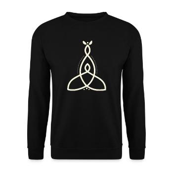 Mutter Symbole - Unisex Pullover - Schwarz - Vorne - Alina (178cm) & Michal (187cm)