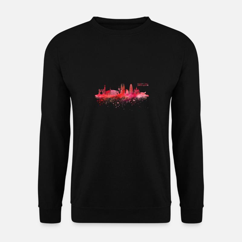 Skyline Barcelona Spain - Unisex Sweatshirt - black