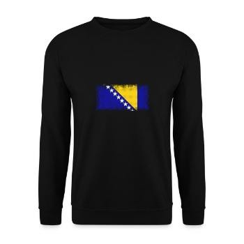 Bosnia and Herzegovina - Unisex Sweatshirt - black - Front - Alina (178cm) & Michal (187cm)