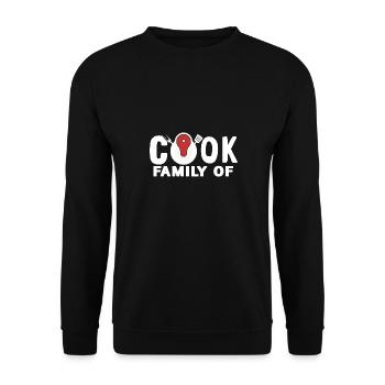Family Of Cook Awesome Cooking Designs T-Shirt - Unisex Sweatshirt - black - Front - Alina (178cm) & Michal (187cm)
