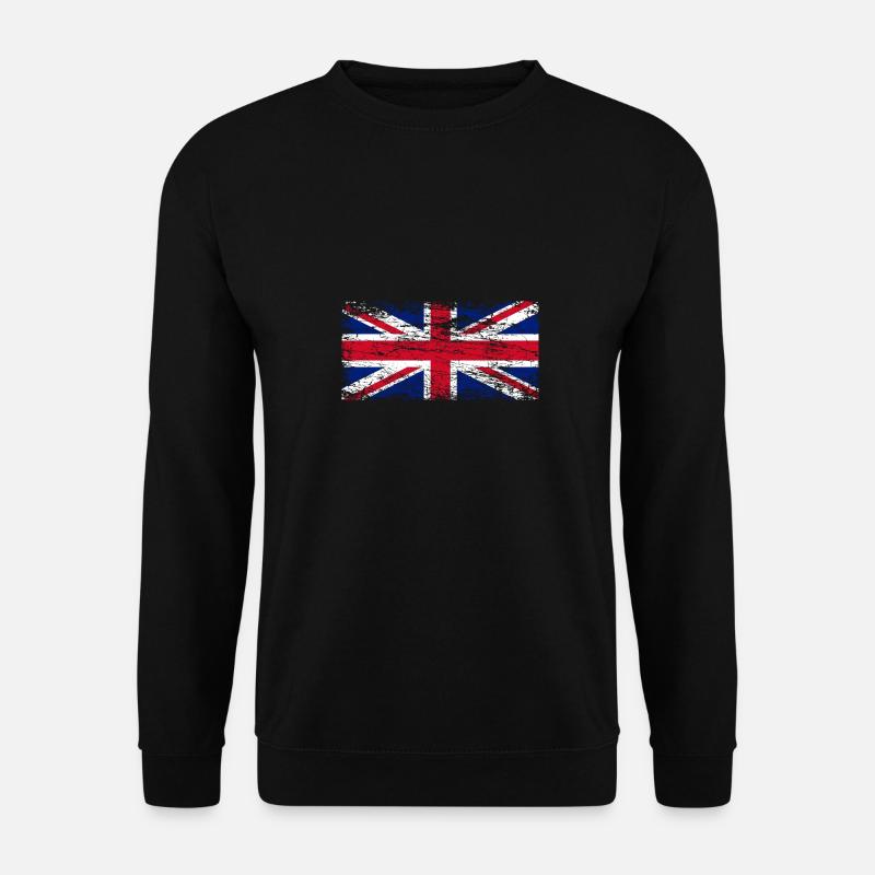 Flagge von UK United Kingdom Großbritanien - Unisex Pullover - Schwarz