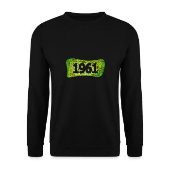 Witzig 1961 - Unisex Sweatshirt - black - Front - Alina (178cm) & Michal (187cm)