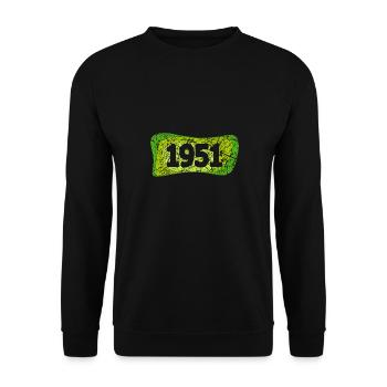 Jahr 1951 - Unisex Pullover - Schwarz - Vorne - Alina (178cm) & Michal (187cm)