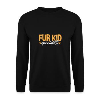 Haustierbetreuung Katze Hund Haustiersitter - Unisex Pullover - Schwarz - Vorne - Alina (178cm) & Michal (187cm)