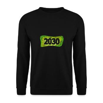 Kratzer 2030 - Unisex Pullover - Schwarz - Vorne - Alina (178cm) & Michal (187cm)