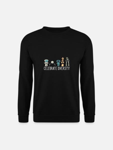Build Robot Funny Celebrate Diversity Robotics Dro - Unisex Pullover - Schwarz