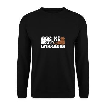 Foxred Labrador Fox Red Labrador Retriever - Unisex Sweatshirt - black - Front - Alina (178cm) & Michal (187cm)