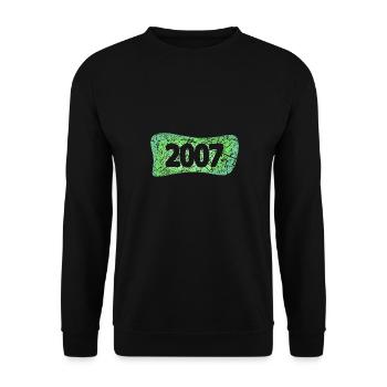 2007 - Unisex Pullover - Schwarz - Vorne - Alina (178cm) & Michal (187cm)