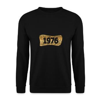 Gold 1976 - Unisex Pullover - Schwarz - Vorne - Alina (178cm) & Michal (187cm)