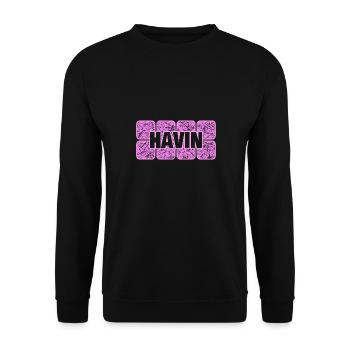 Havin - Unisex Sweatshirt - black - Front - Alina (178cm) & Michal (187cm)