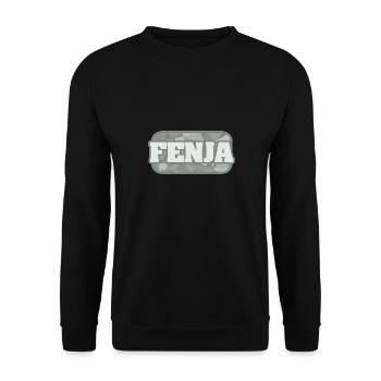 Gift for Fenja - Unisex Sweatshirt - black - Front - Alina (178cm) & Michal (187cm)