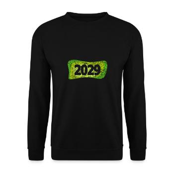 2029 - Unisex Pullover - Schwarz - Vorne - Alina (178cm) & Michal (187cm)