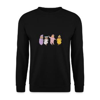 Infirmière Bébé Maternité Infirmière - Sweat-shirt Unisexe - noir - Devant - Alina (178cm) & Michal (187cm)