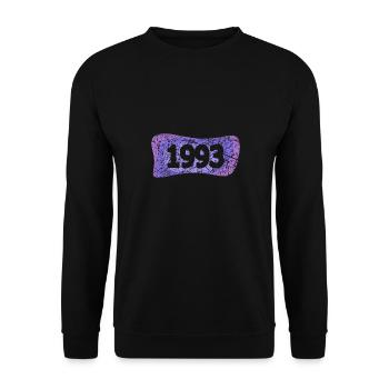 1993 - Unisex Pullover - Schwarz - Vorne - Alina (178cm) & Michal (187cm)