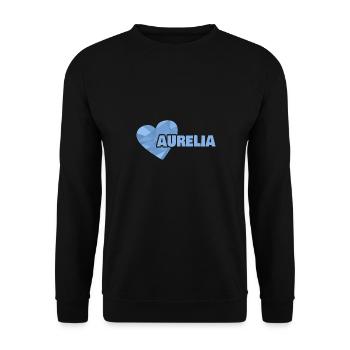 Aurelia as Mom - Unisex Sweatshirt - black - Front - Alina (178cm) & Michal (187cm)