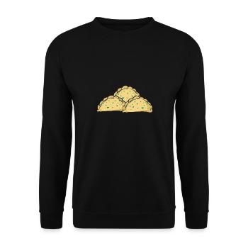 Pierogi polonais - Sweat-shirt Unisexe - noir - Devant - Alina (178cm) & Michal (187cm)