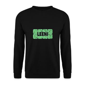 Cadeau pour Leeni - Sweat-shirt Unisexe - noir - Devant - Alina (178cm) & Michal (187cm)