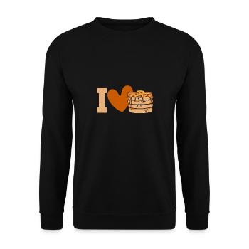 Pancake Breakfast Pancakes - Unisex Sweatshirt - black - Front - Alina (178cm) & Michal (187cm)