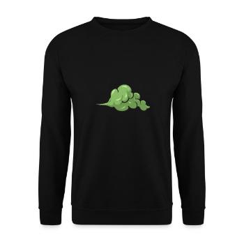fart farting farting farting - Unisex Sweatshirt - black - Front - Alina (178cm) & Michal (187cm)