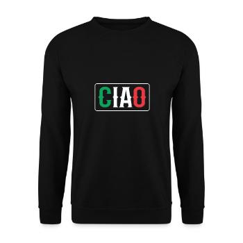 Italia Ciao - Sweat-shirt Unisexe - noir - Devant - Alina (178cm) & Michal (187cm)