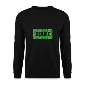 Claire - Sweat-shirt Unisexe - noir - Devant - Alina (178cm) & Michal (187cm)