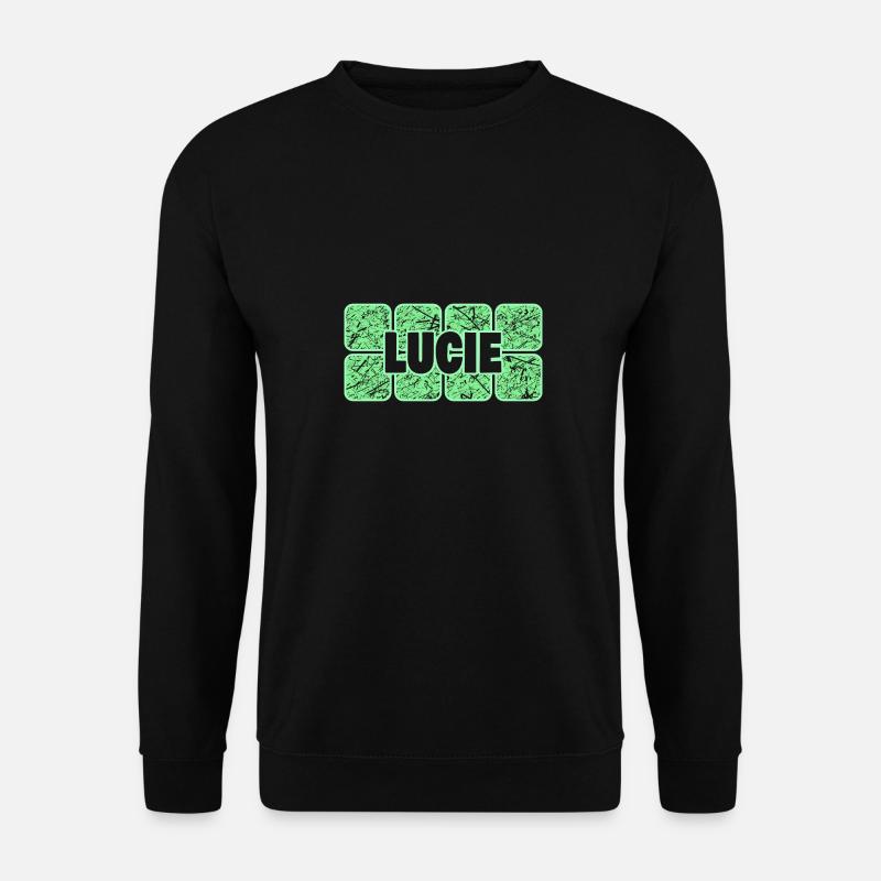First name Lucie - Unisex Sweatshirt - black