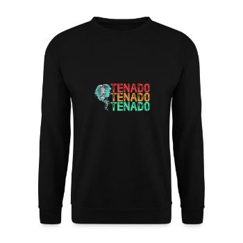 Tornado Birthday Children's Birthday Party - Unisex Sweatshirt - black - Front - Alina (178cm) & Michal (187cm)