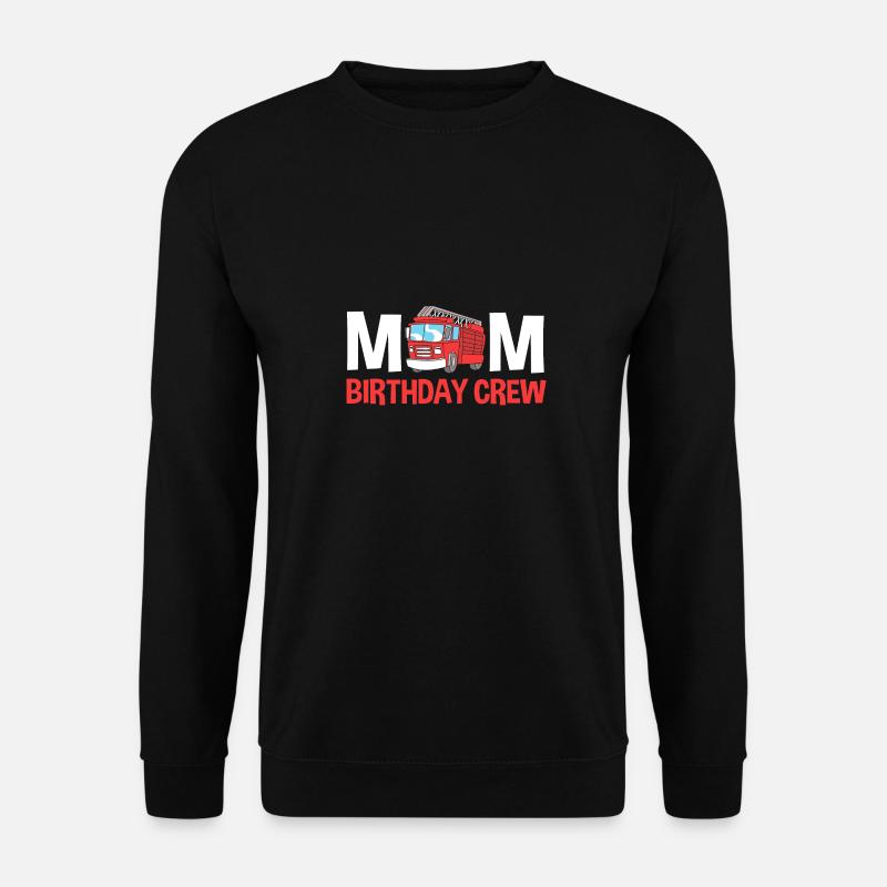 Feuerwehrauto Kindergeburtstag - Unisex Pullover - Schwarz