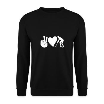 Joueurs de hockey sur gazon Hockey sur gazon - Sweat-shirt Unisexe - noir - Devant - Alina (178cm) & Michal (187cm)