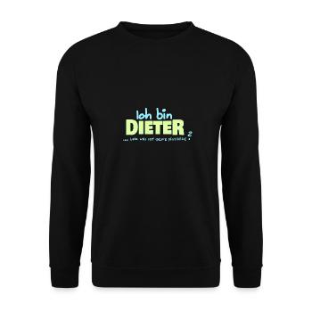 Dieter - Unisex Pullover - Schwarz - Vorne - Alina (178cm) & Michal (187cm)