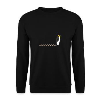Empreinte de faune de pingouin mignon se dandin - Sweat-shirt Unisexe - noir - Devant - Alina (178cm) & Michal (187cm)