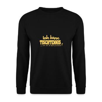 Tischtennis - Unisex Pullover - Schwarz - Vorne - Alina (178cm) & Michal (187cm)