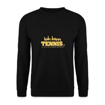 Tennis - Unisex Pullover - Schwarz - Vorne - Alina (178cm) & Michal (187cm)