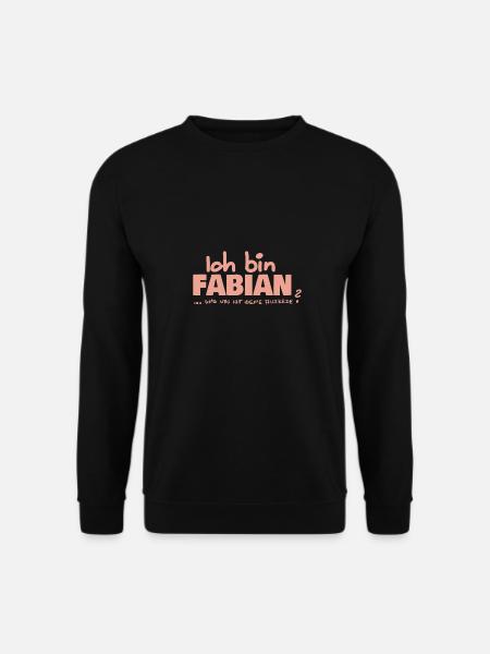 Vorname Fabian - Unisex Pullover - Schwarz
